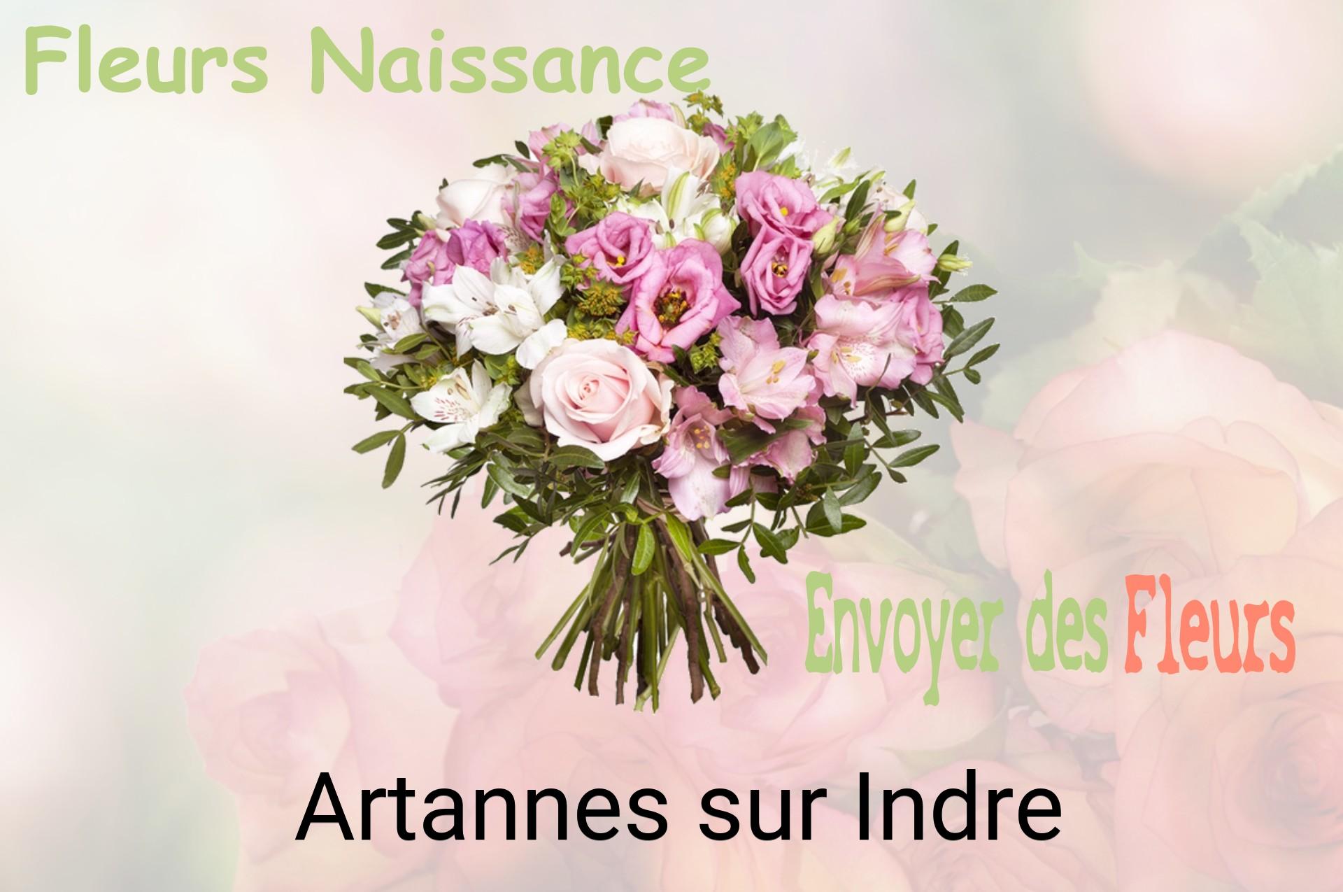 Bouquet de fleurs de naissance livré à Artannes-sur-Indre